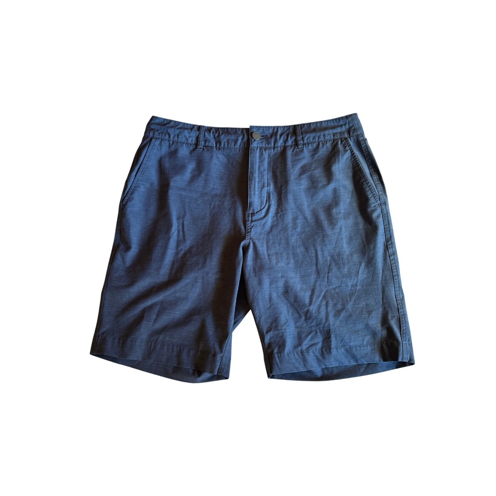 Faherty All Day Shorts Mens 33 (34) Navy Blue Hybrid Swim Board Shorts 9 Inseam
